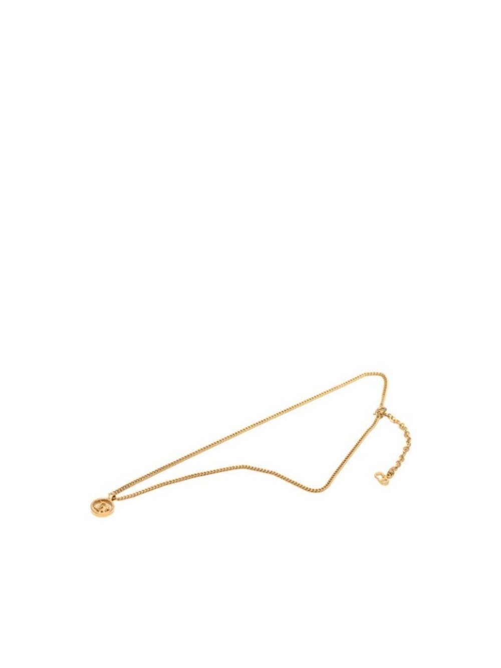 ★SOLD★ Dior Logo Necklace Gold Plated - Picture 3 of 6